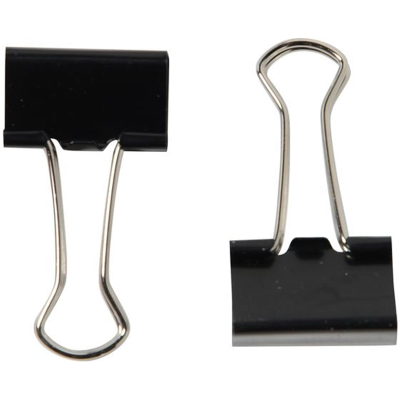 プラス ダブルクリップ 箱入 中 黒 10個入 CP-104／35-475 1箱（ご注文単位1箱）【直送品】