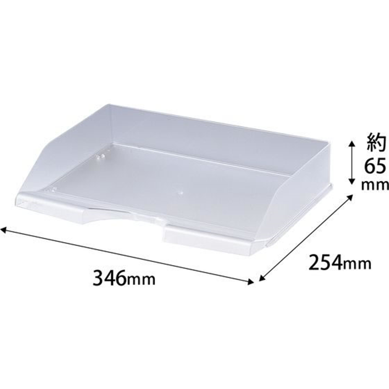 クルーズ レタートレーA4横 クリアー LT-600TR 1個（ご注文単位1個）【直送品】