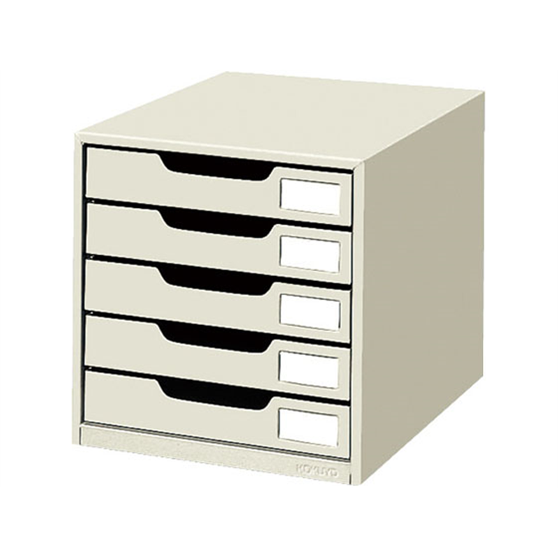 コクヨ レターケース スチール引き出し A4縦 片引 5段 LC-5M 1台（ご注文単位1台）【直送品】