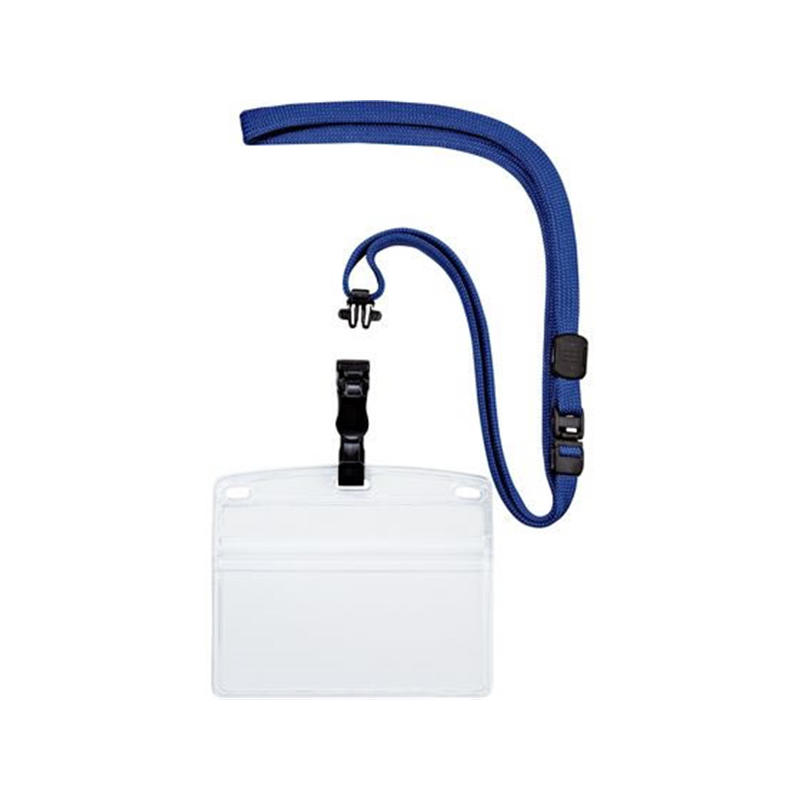 オープン工業 吊り下げ名札 脱着式 ヨコ 特大 10個入 青 1袋（ご注文単位1袋）【直送品】