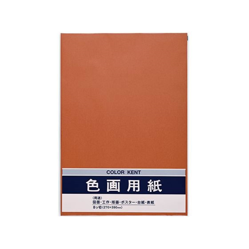 マルアイ 色画用紙 N834 ちゃ 10枚 Pエ-N83S 1袋（ご注文単位1袋）【直送品】