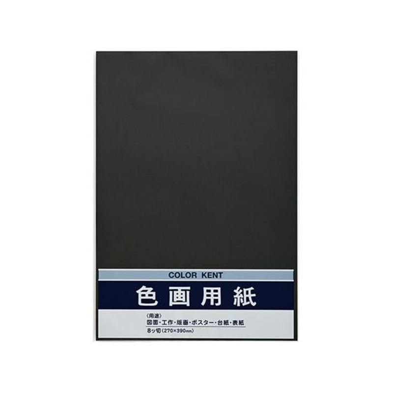マルアイ 色画用紙 N861 くろ 10枚 Pエ-N86D 1袋（ご注文単位1袋）【直送品】