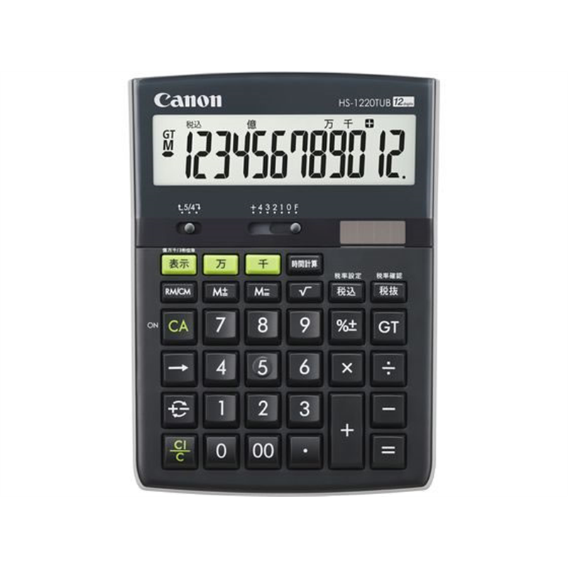 キヤノン 環境配慮電卓 HS-1220TUB GB 6820C001 1台（ご注文単位1台）【直送品】