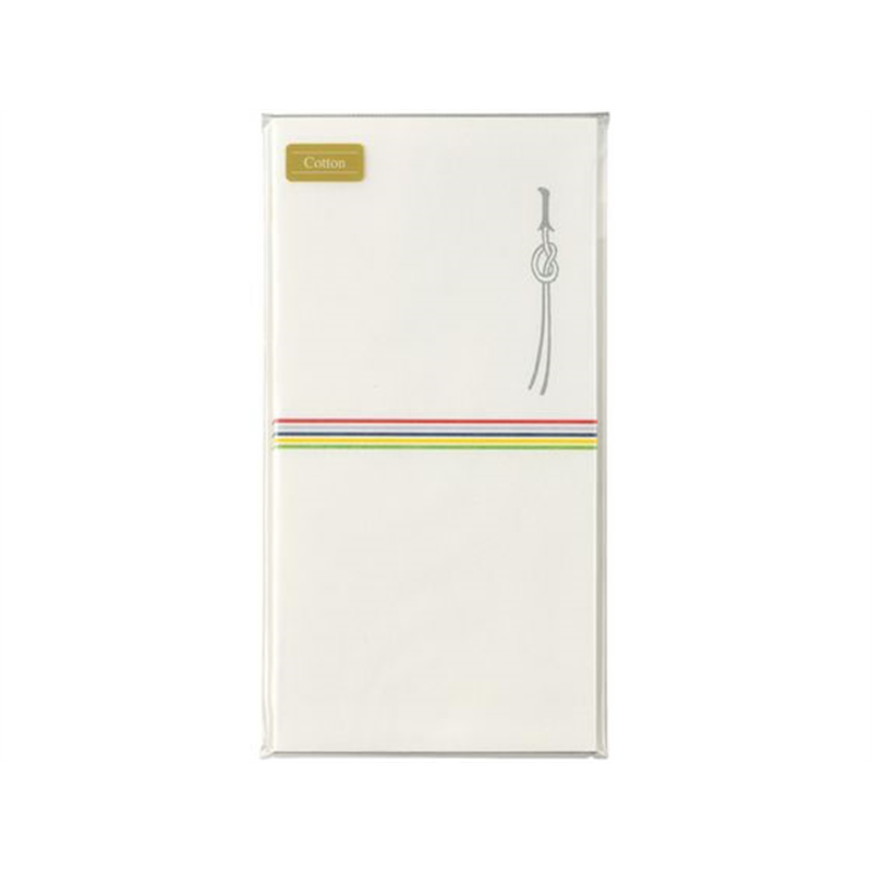 マルアイ コットン祝万円袋五色水引 5枚 ノ-CH105 1袋（ご注文単位1袋）【直送品】