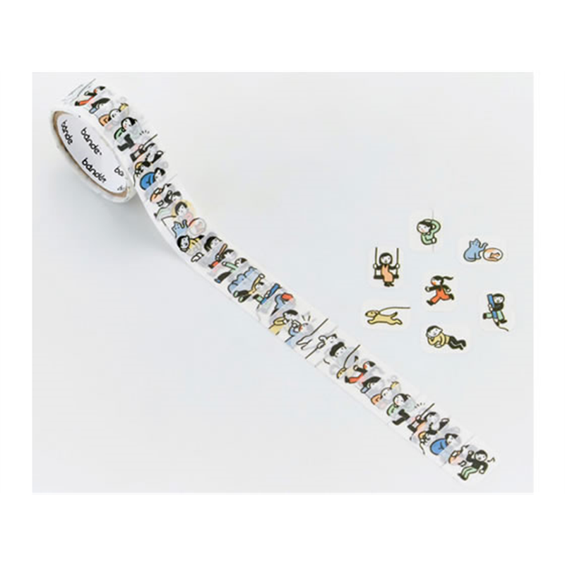 bande マスキングロールステッカー 手帳に住む人たち BDA717 1個（ご注文単位1個）【直送品】