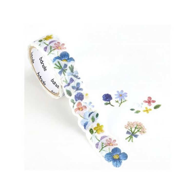 bande マスキングロールステッカー 刺繍の森に咲く小花 BDA811 1個（ご注文単位1個）【直送品】