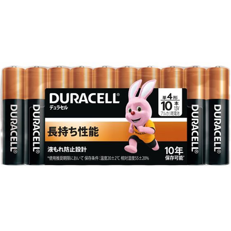 DURACELL デュラセル アルカリ乾電池 単4形 10本入 DMA-T4-10 1パック（ご注文単位1パック）【直送品】