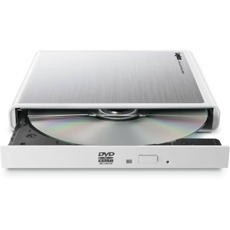 ロジテック DVDドライブ 外付け ソフト付 白 LDR-PMM8U2LWH 1個（ご注文単位1個）【直送品】