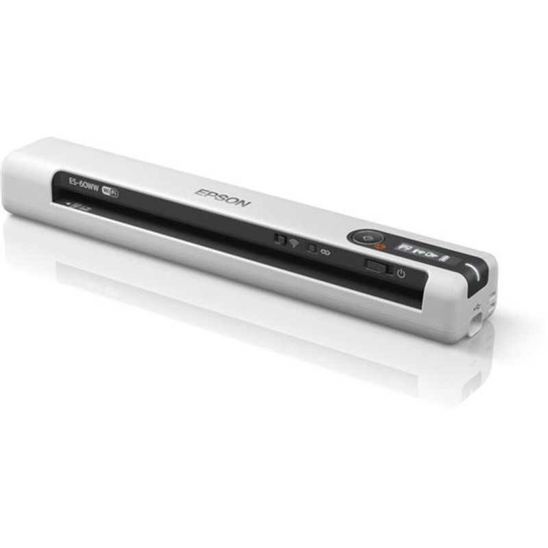 EPSON モバイルスキャナー ホワイト ES-60WW 1台（ご注文単位1台）【直送品】
