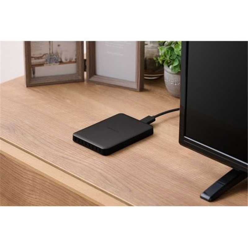 エレコム 外付けHDD 録画可 静音 1TB 黒 ELP-HTV010UBK 1個（ご注文単位1個）【直送品】