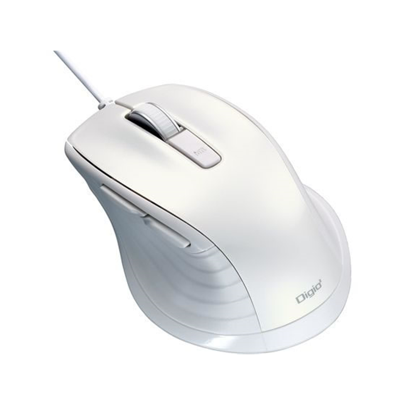 ナカバヤシ F_line 有線静音5ボタンBlueLEDマウス ホワイト MUS-UKF 1個（ご注文単位1個）【直送品】