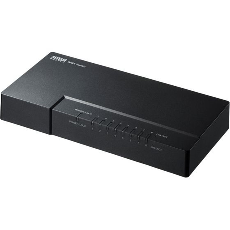 サンワサプライ ギガビット対応 スイッチングハブ 8ポート マグネット付き 1台（ご注文単位1台）【直送品】