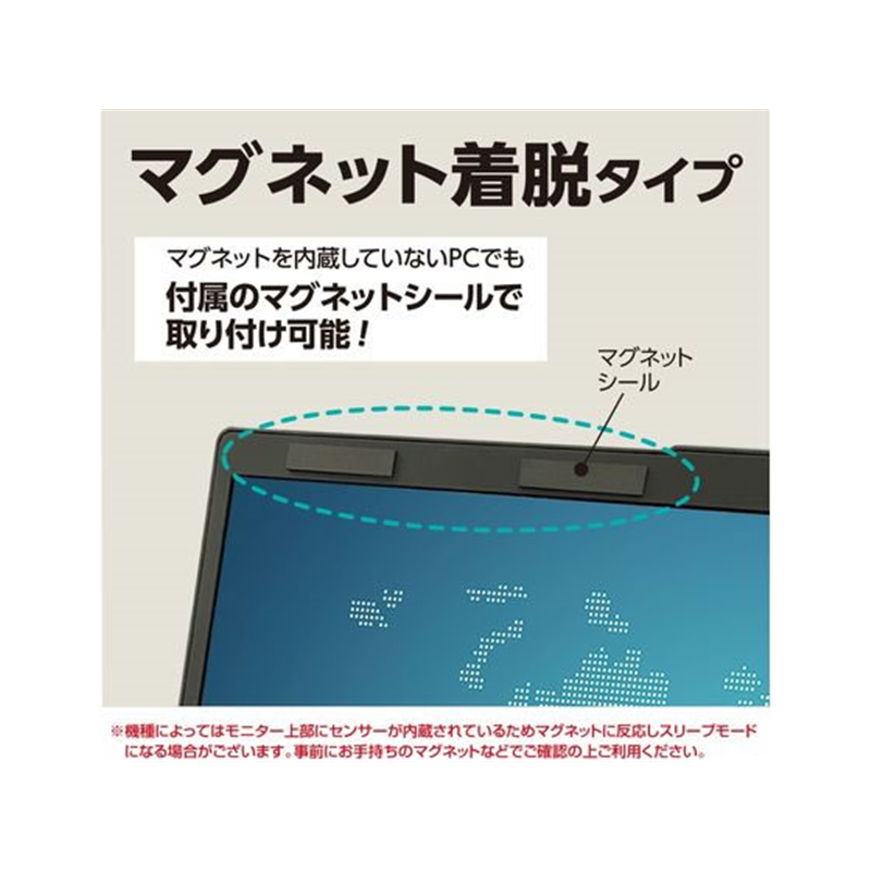 ナカバヤシ マグネット式 PCのぞき見防止フィルタ 13.3W(16:9) SF- 1個（ご注文単位1個）【直送品】