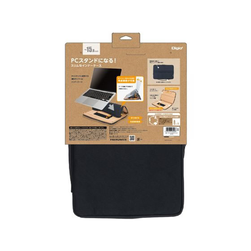 ナカバヤシ 15.6インチPC用インナーケース リサイクル ブラック SZC-FC152407 1個（ご注文単位1個）【直送品】