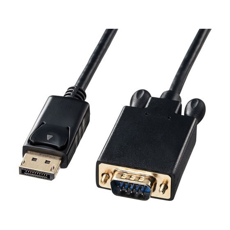 サンワサプライ DisplayPort-VGA変換ケーブル ブラック 2m KC-DPVA 1本（ご注文単位1本）【直送品】