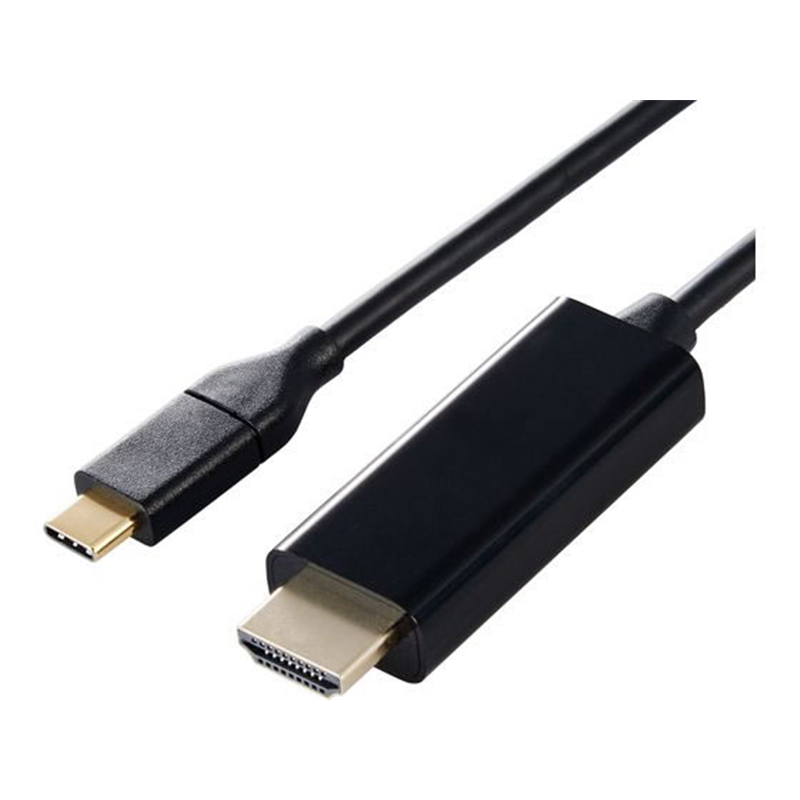 エレコム USB-C HDMI 変換ケーブル 1m ブラック DH-CHDMI10BK 1個（ご注文単位1個）【直送品】