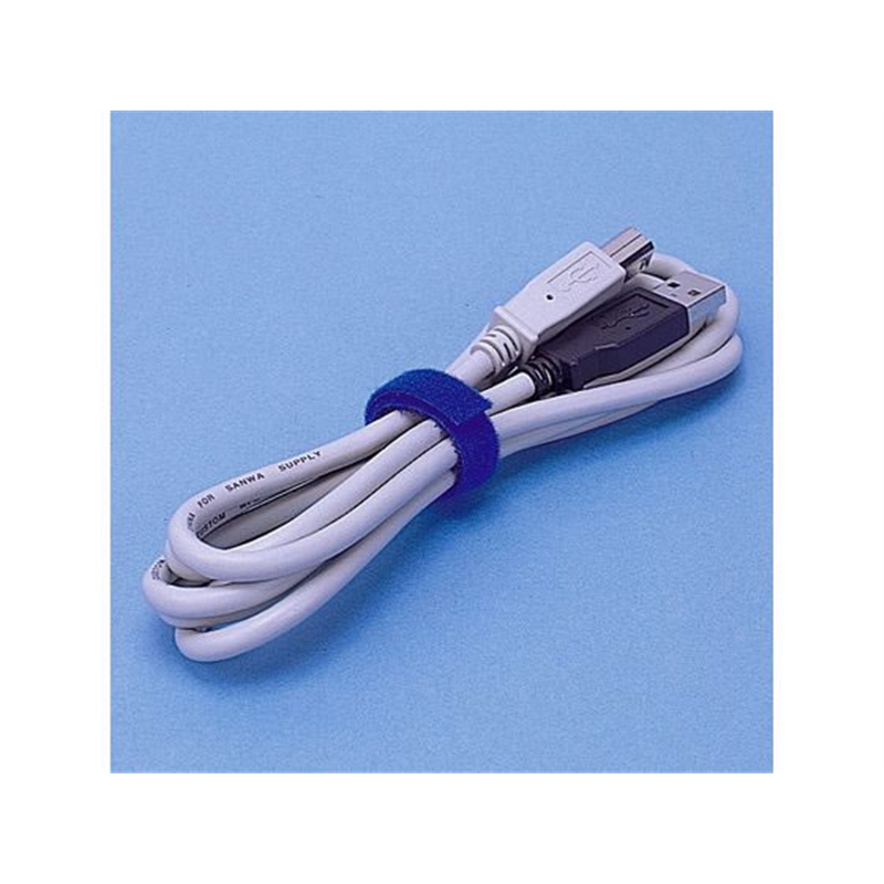 サンワサプライ ケーブルタイ 面ファスナー ブルー 1.5m CA-MF5BN 1個（ご注文単位1個）【直送品】