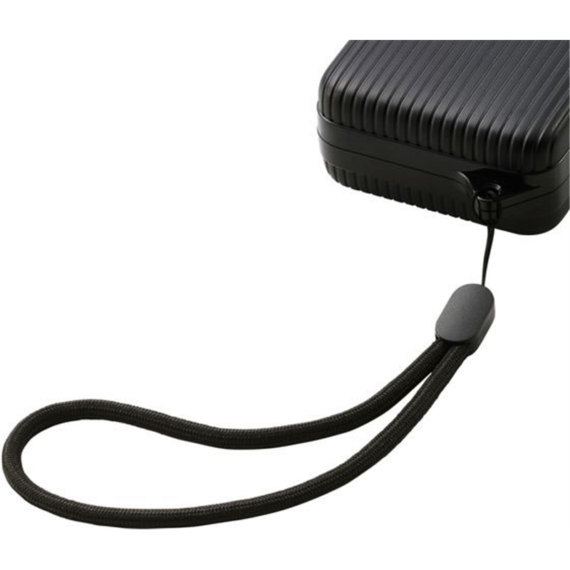 エレコム 巻取りモバイルバッテリー 10000mAh 黒 DE-C79-10000BK 1個（ご注文単位1個）【直送品】