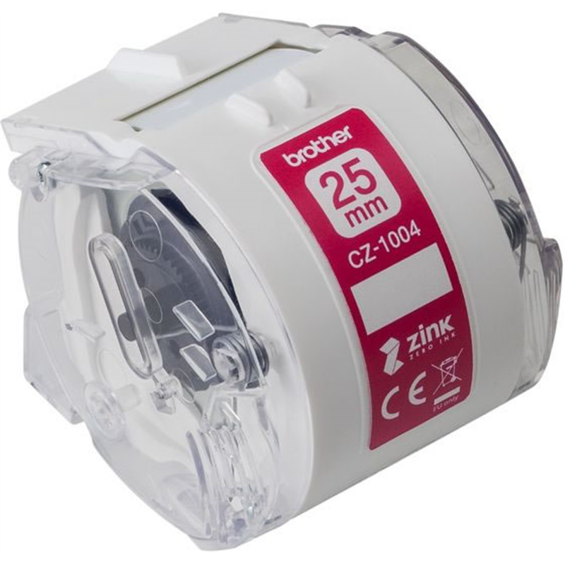 ブラザー フルカラーロールカセット 幅25mm 感熱 VC-500W専用 CZ-100 1個（ご注文単位1個）【直送品】