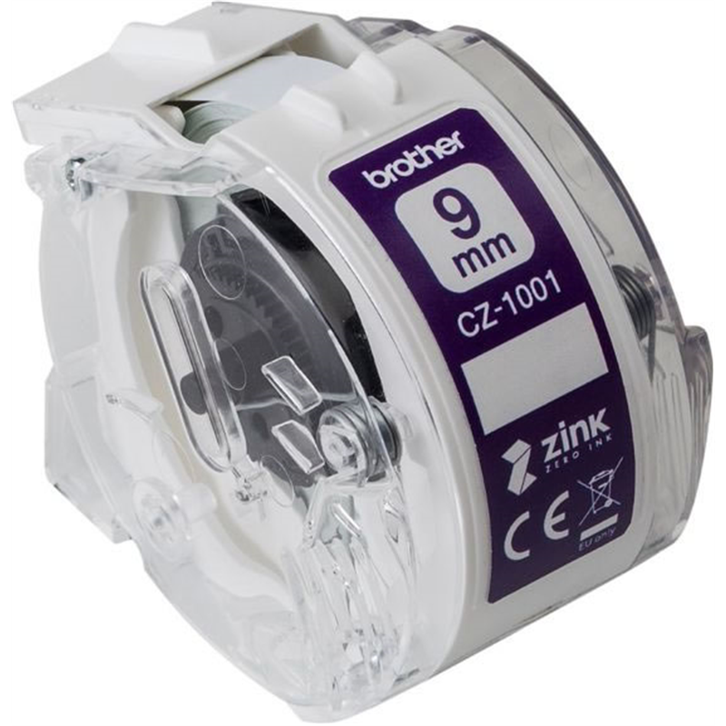 ブラザー フルカラーロールカセット 幅9mm 感熱 VC-500W専用 CZ-1001 1個（ご注文単位1個）【直送品】