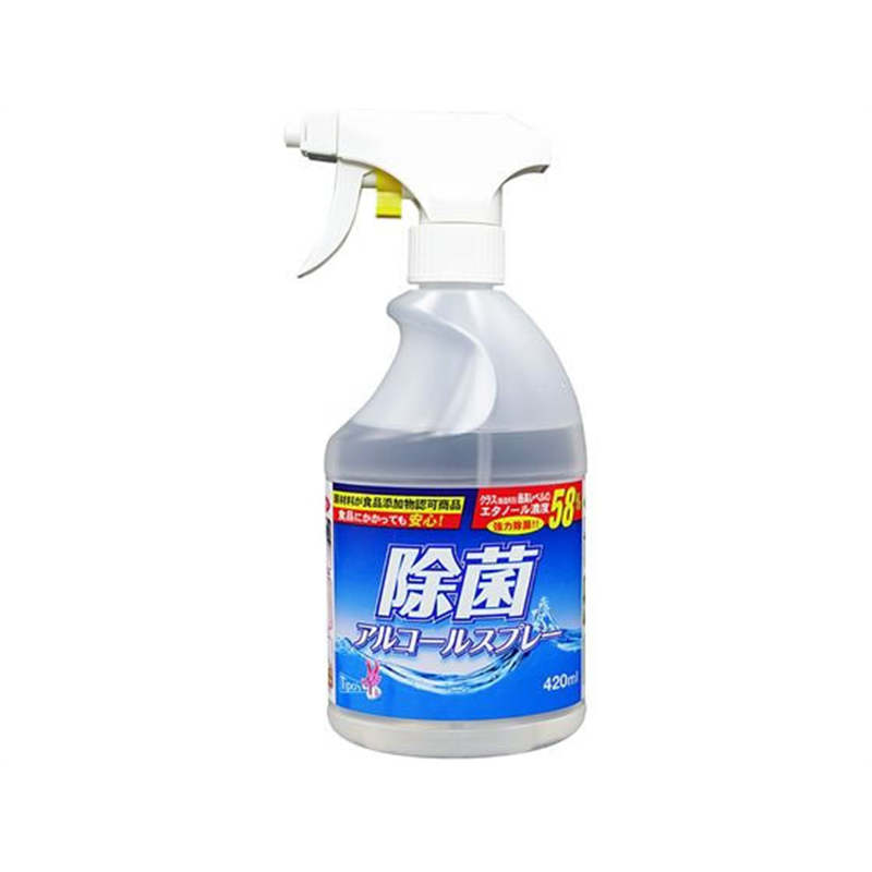 友和 除菌アルコールスプレー 減容ボトル 本体 420mL 1パック（ご注文単位1パック）【直送品】