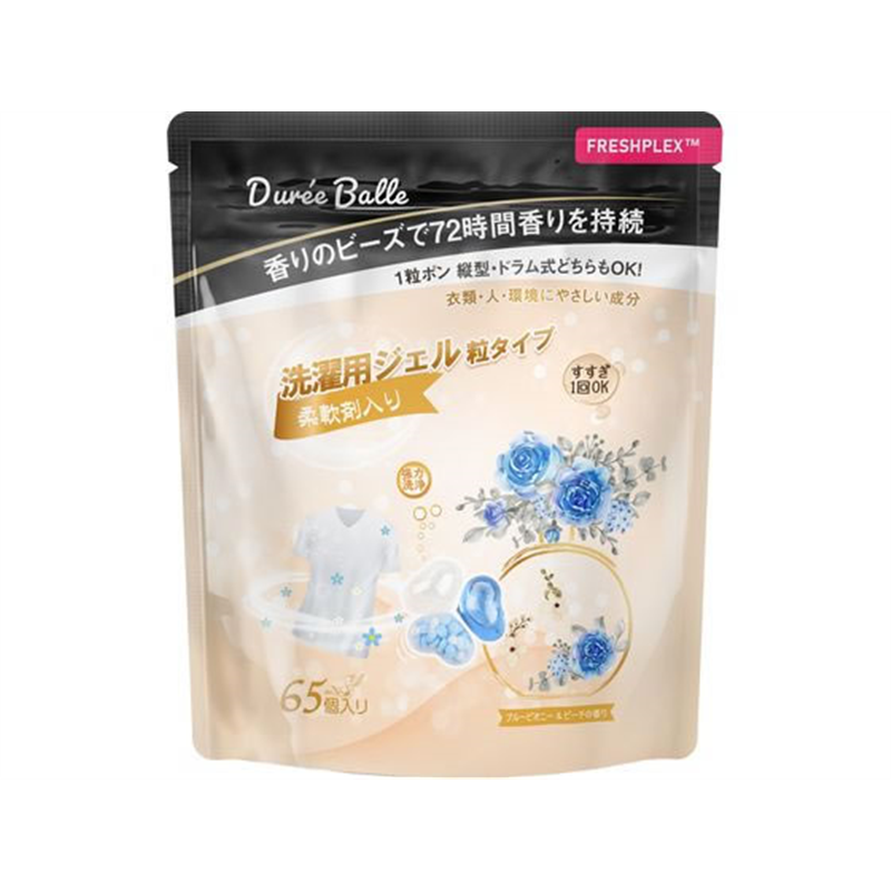優ラボ デュリボール 洗濯用ジェル粒タイプ ブルーピオニー&ピーチの香 1パック（ご注文単位1パック）【直送品】