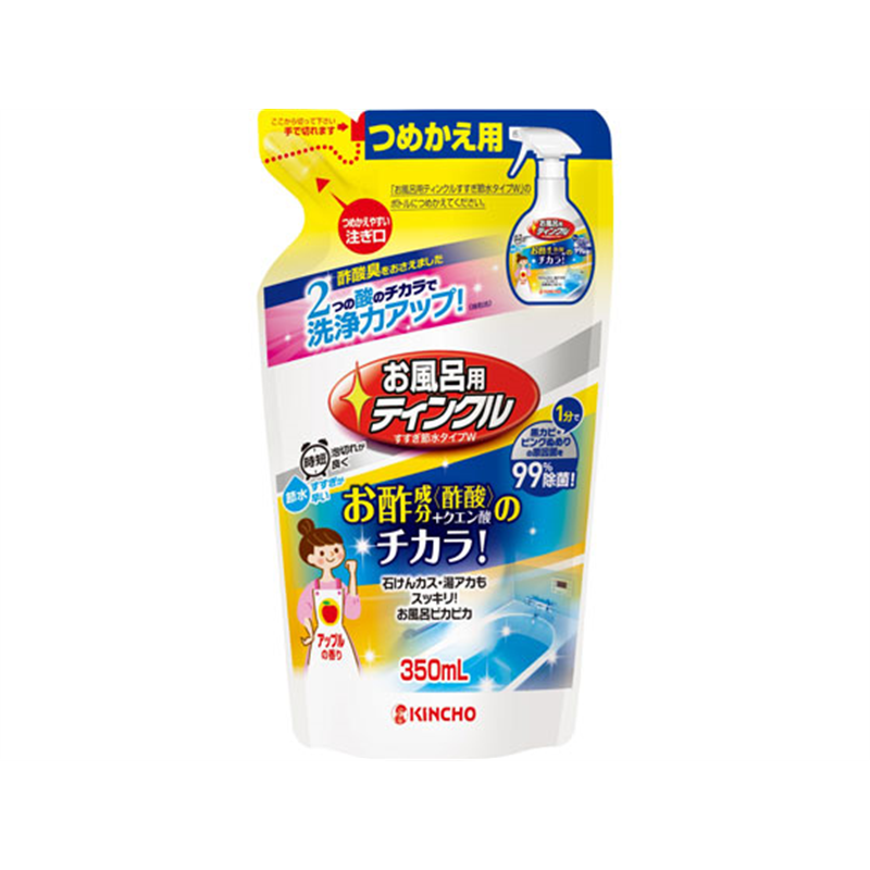 金鳥 お風呂用ティンクルすすぎ節水タイプ詰替 350mL 1個（ご注文単位1個）【直送品】