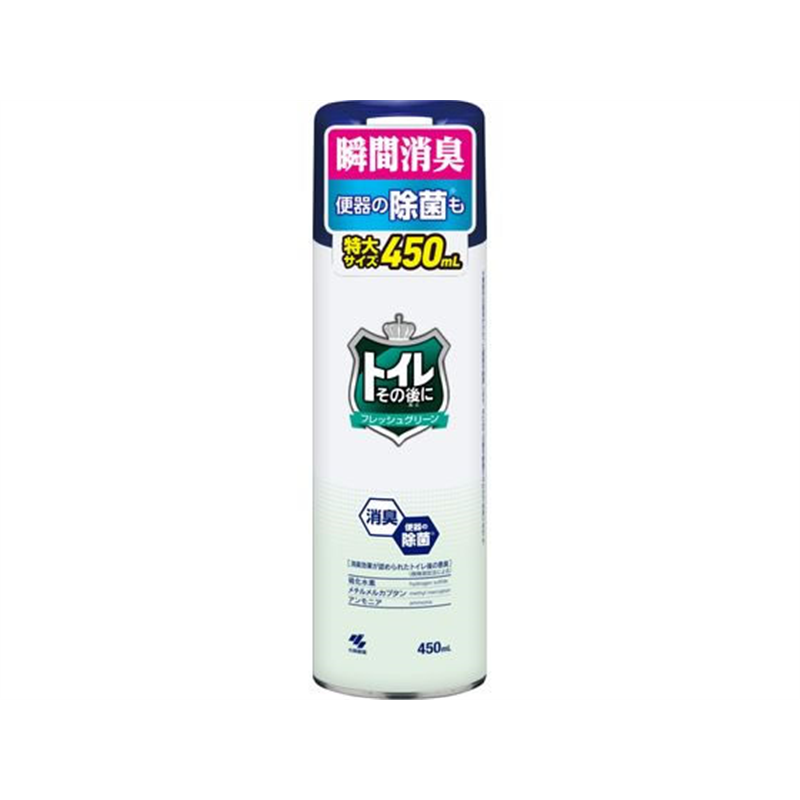 小林製薬 トイレその後に 大 フレッシュグリーン 450mL 1個（ご注文単位1個）【直送品】