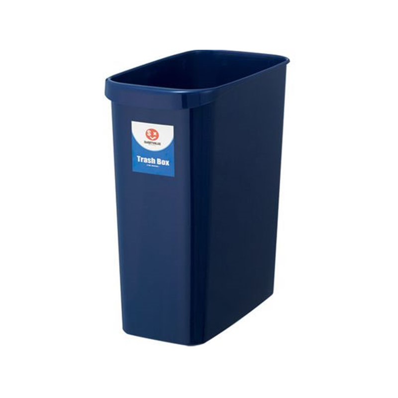 スマートバリュー 持ち手付きゴミ箱 角型 18L ブルー N156J-B 1個（ご注文単位1個）【直送品】