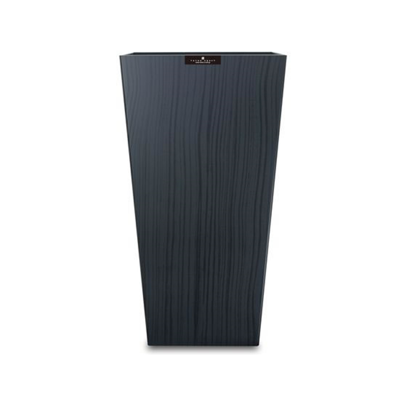 橋本達之助工芸 ダストBOX L角 ウッドグレイン ブラック 1個（ご注文単位1個）【直送品】