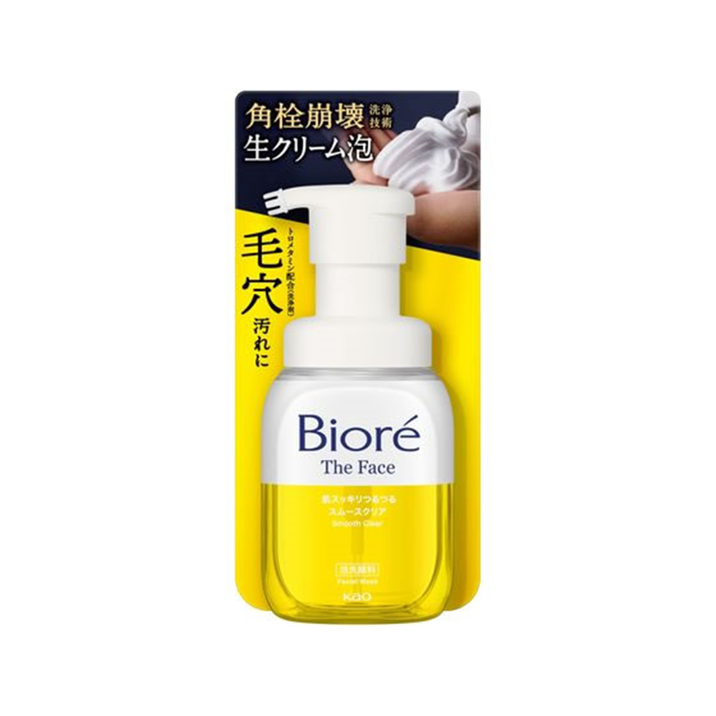 KAO ビオレザフェイス 泡洗顔 スムースクリア 本体 200mL 1個（ご注文単位1個）【直送品】