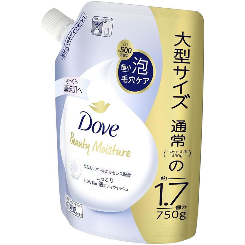 ユニリーバ ダヴ ビューティーモイスチャー 泡ボディウォッシュ しっとり 替 1個（ご注文単位1個）【直送品】