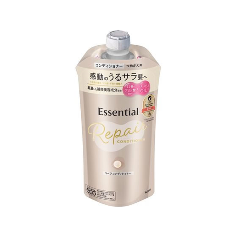 KAO エッセンシャル リペアコンディショナー 詰替 340mL 1個（ご注文単位1個）【直送品】