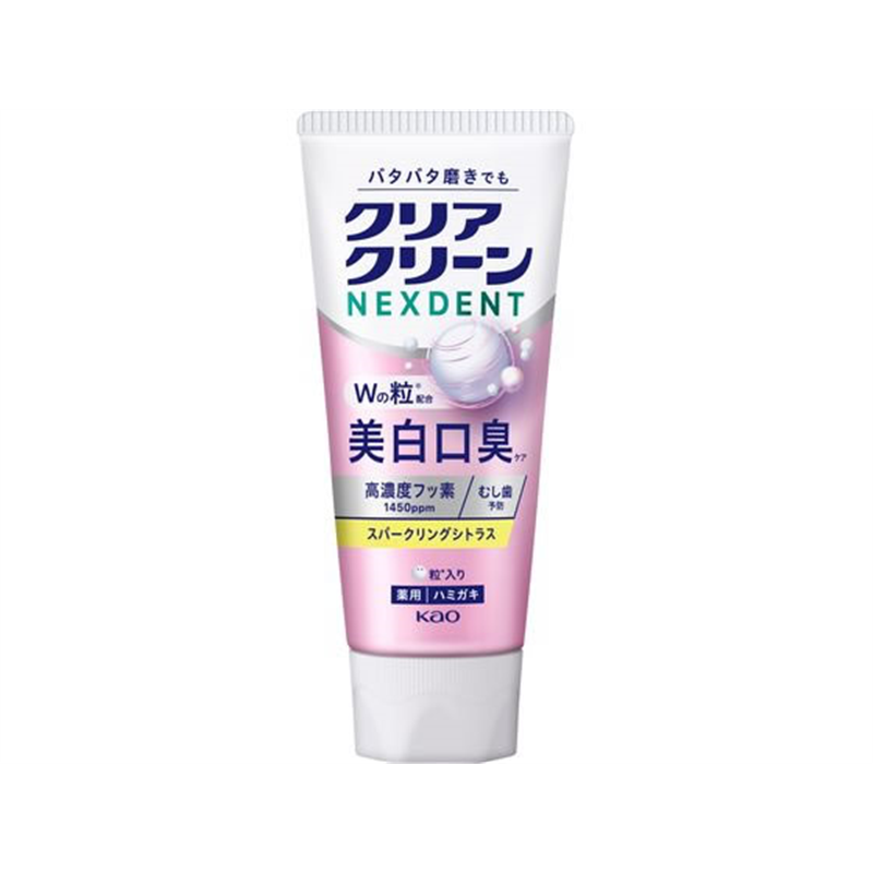 KAO クリアクリーン NEXDENT 美白口臭 スパークリングシトラス 110g 1本（ご注文単位1本）【直送品】