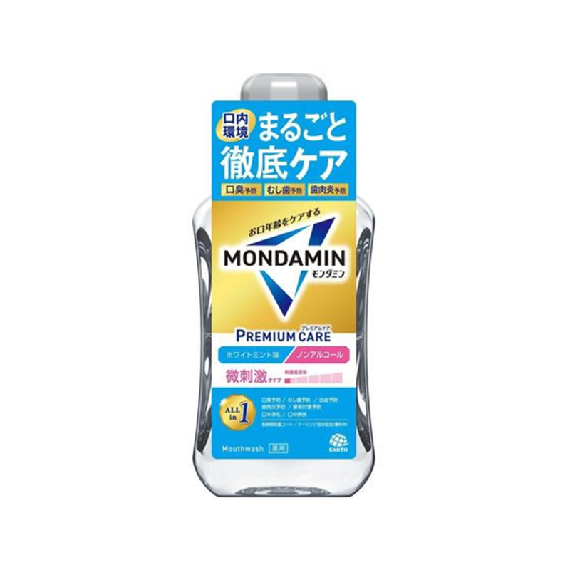 アース製薬 モンダミン プレミアムケア ホワイトミント マウスウォッシュ 600mL 1個（ご注文単位1個）【直送品】