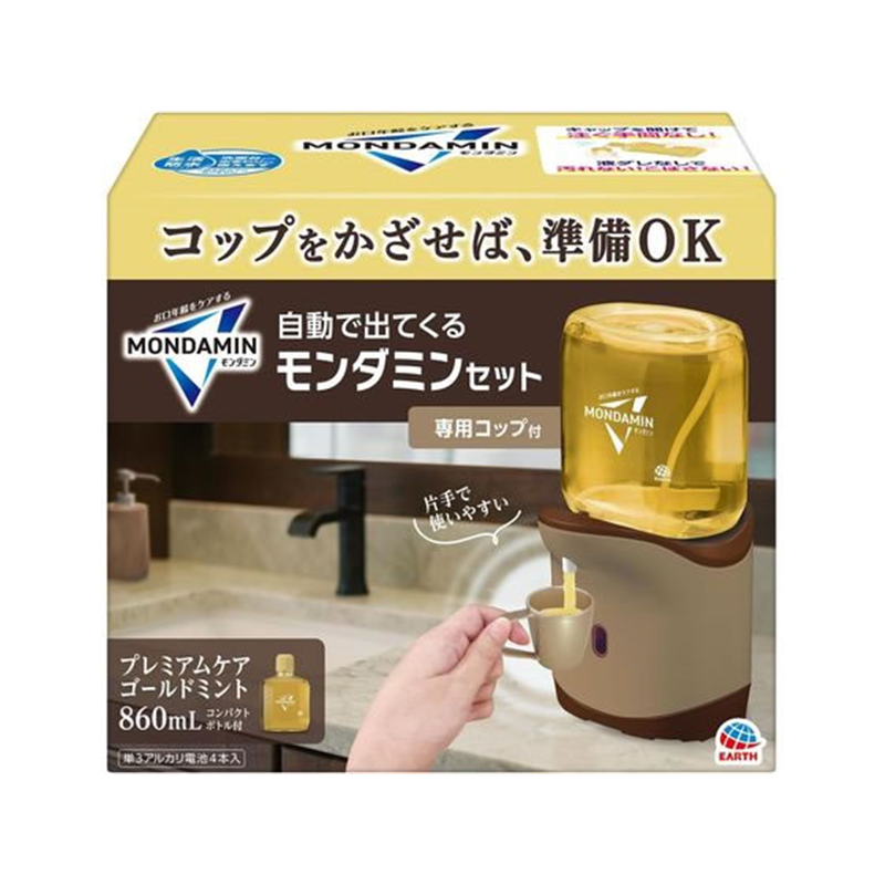 アース製薬 自動で出てくるモンダミン プレミアムケア 860mL 1セット（ご注文単位1セット）【直送品】