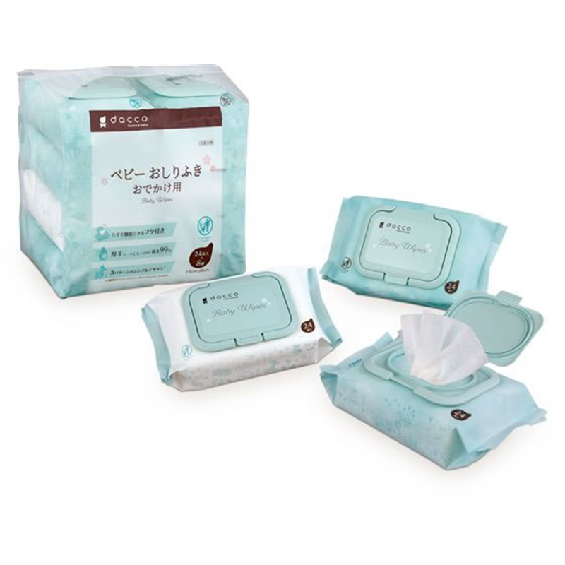 オオサキメディカル ベビーおしりふきおでかけ用 24枚×8個 846 1パック（ご注文単位1パック）【直送品】