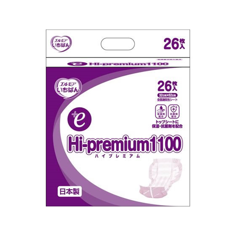 カミ商事 エルモアいちばん +e Hi-premium1100 26枚 1パック（ご注文単位1パック）【直送品】