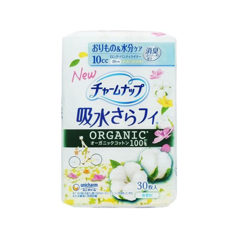 ユニ・チャーム チャームナップ 吸水さらフィ オーガニックコットン 10cc 30枚 1パック（ご注文単位1パック）【直送品】