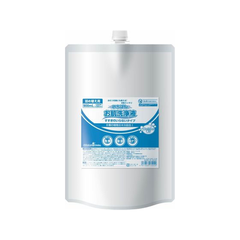 カミ商事 いちばん お肌洗浄液 すすぎのいらないタイプ 詰 1本（ご注文単位1本）【直送品】