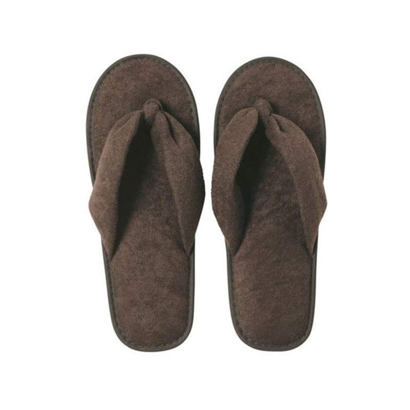 スマイル 使い切りパイル地鼻緒スリッパ150足 ブラウン 745507 1足（ご注文単位1足）【直送品】