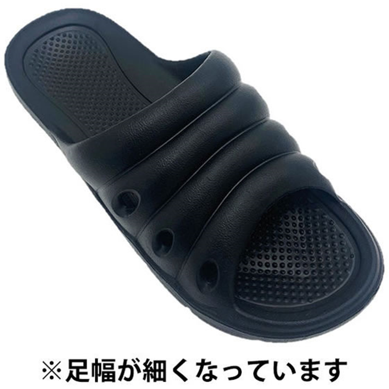スマイル EVA軽量サンダル1足 L ブラック 719459 1足（ご注文単位1足）【直送品】