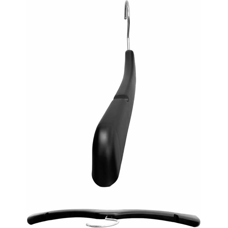 シンコハンガー リバース セットアップハンガー ブラック 42cm 1本（ご注文単位1本）【直送品】