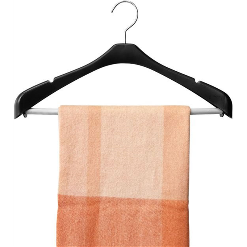 シンコハンガー リバース セットアップハンガー ブラック 42cm 1本（ご注文単位1本）【直送品】