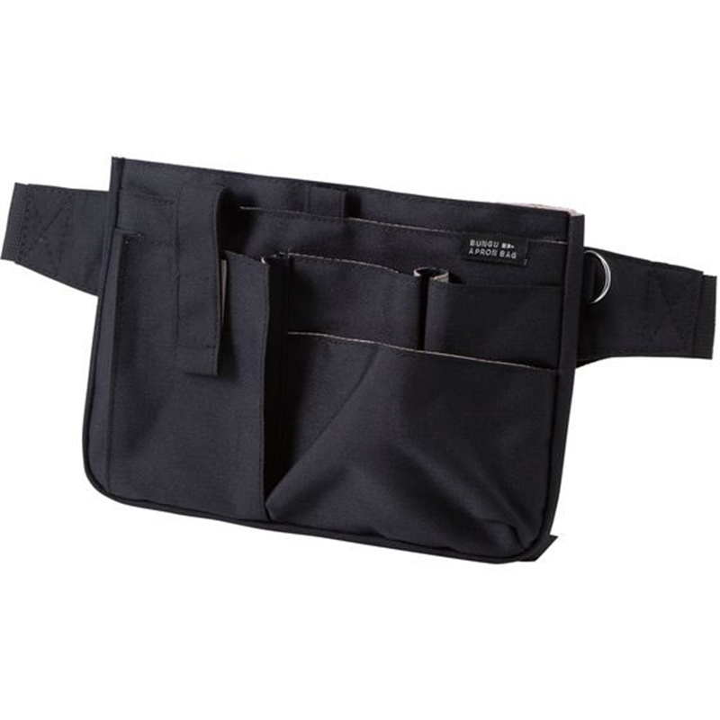 クツワ 文具エプロンバッグ ブラック BE021BK 1個（ご注文単位1個）【直送品】