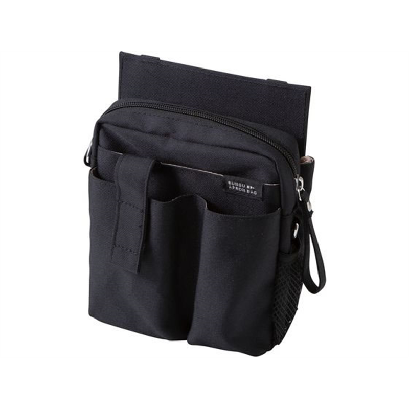クツワ 文具エプロンバッグ ホルダー ブラック BE022BK 1個（ご注文単位1個）【直送品】