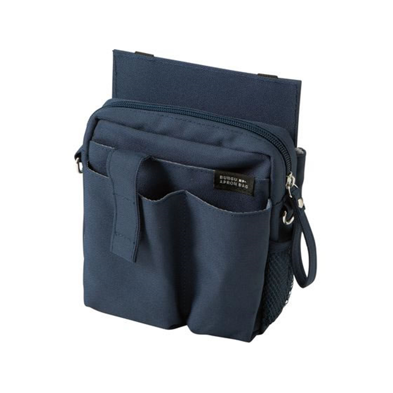 クツワ 文具エプロンバッグ ホルダー ネイビー BE022NB 1個（ご注文単位1個）【直送品】