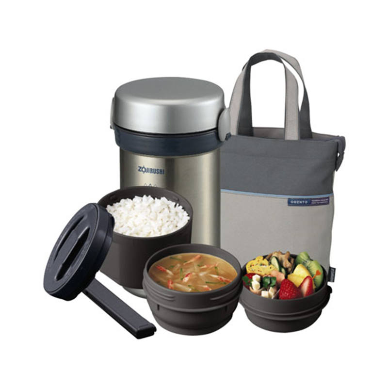 象印 ステンレスランチジャー お・べ・ん・と ステンレスシルバー 1台（ご注文単位1台）【直送品】