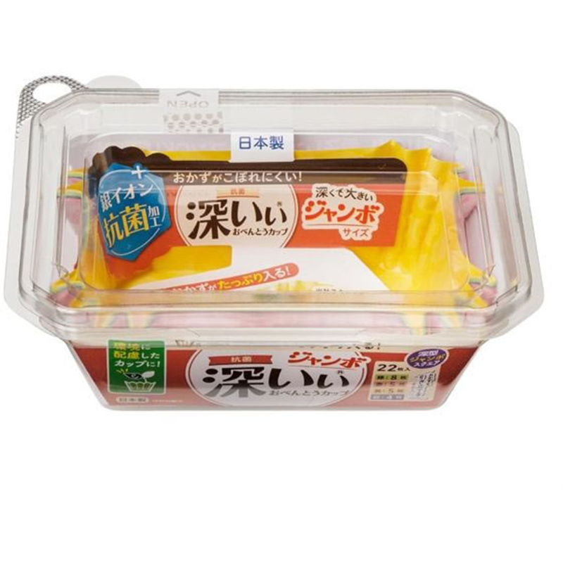 東洋アルミエコー 抗菌深いぃ おべんとうカップ深型 JSQ 22枚 1個（ご注文単位1個）【直送品】