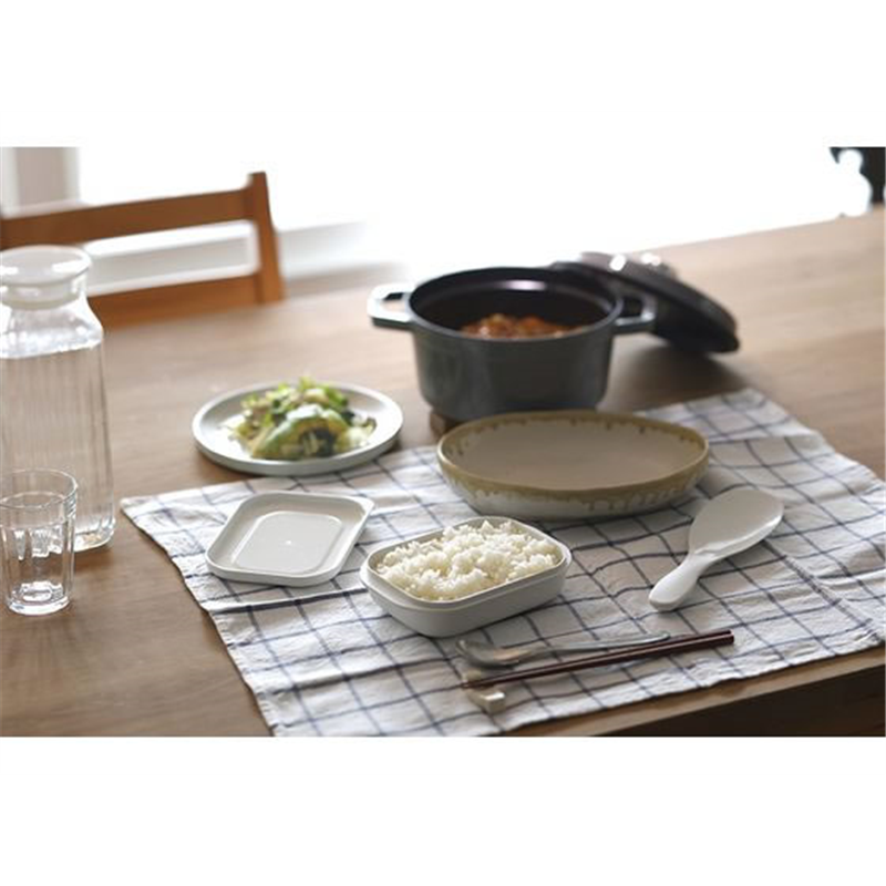 マーナ 極 冷凍ごはん容器 大 2個入り ホワイト K784W 1個（ご注文単位1個）【直送品】